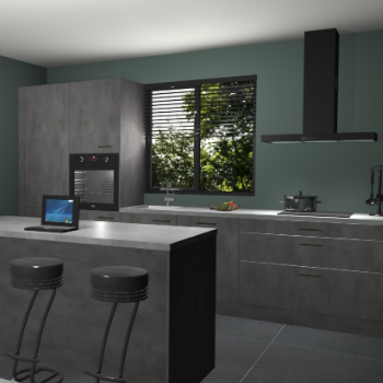 Beton antraciet keuken Bonaire 30568