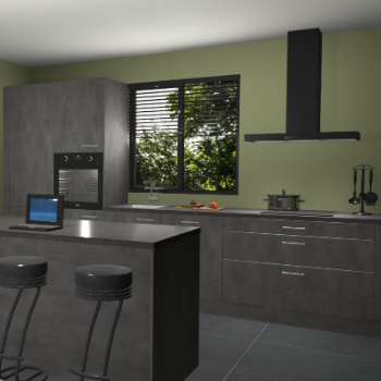 Beton antraciet keuken Bonaire 30571