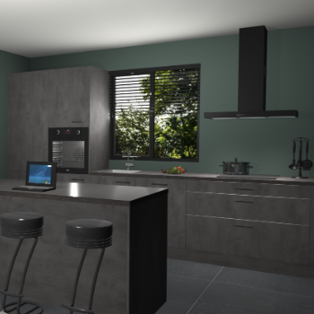 Beton antraciet keuken Bonaire 30574