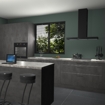 Beton antraciet keuken Bonaire 30580