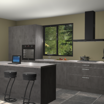 Beton antraciet keuken Bonaire 30582