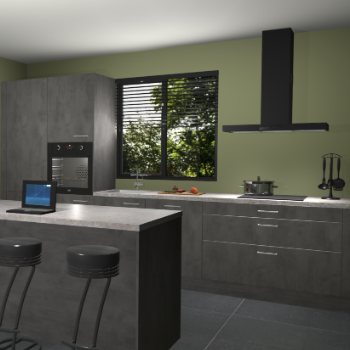 Beton antraciet keuken Bonaire 30583