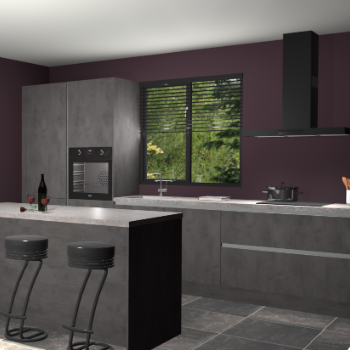 Beton antraciet greeploze keuken Bonaire 30584