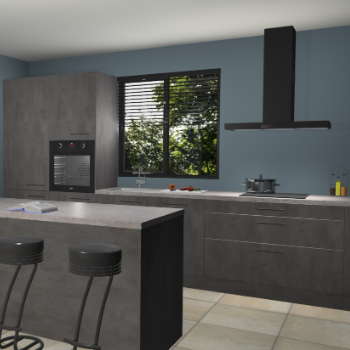 Beton antraciet keuken Bonaire 30585