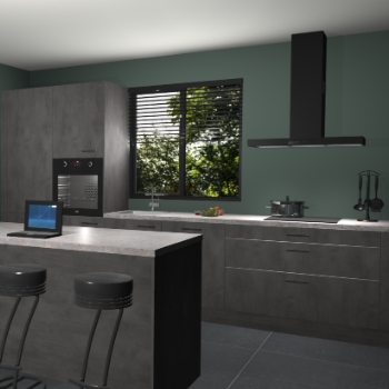 Beton antraciet keuken Bonaire 30586