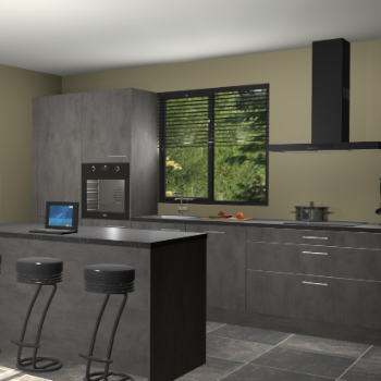 Beton antraciet keuken Bonaire 30588