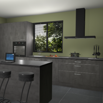 Beton antraciet keuken Bonaire 30589