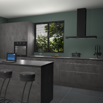 Beton antraciet keuken Bonaire 30592