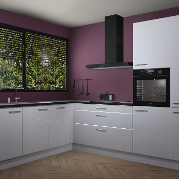 Sneeuwwitte hoogglans keuken IJsland 30765