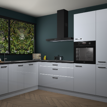 Sneeuwwitte hoogglans keuken IJsland 30768