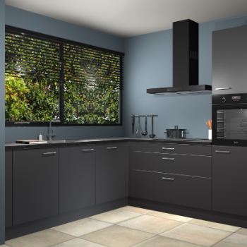 Onyxgrijze keuken IJsland 30961