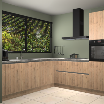 Madera natuur greeploze keuken IJsland 30994