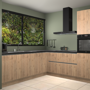 Madera natuur greeploze keuken IJsland 31006