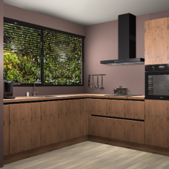 Astoria eiken greeploze keuken IJsland 31016