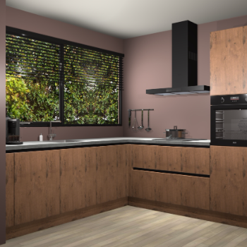 Astoria eiken greeploze keuken IJsland 31022