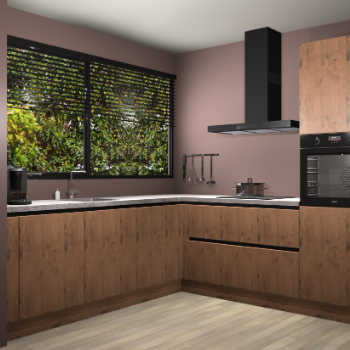 Astoria eiken greeploze keuken IJsland 31040