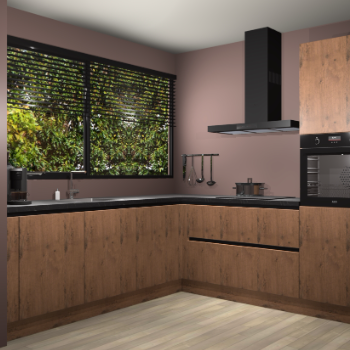 Astoria eiken greeploze keuken IJsland 31046