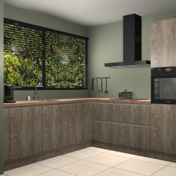 Cantaro eiken greeploze keuken IJsland 31049