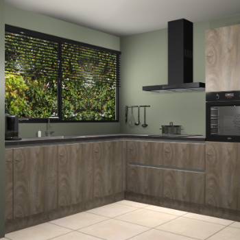 Cantaro eiken greeploze keuken IJsland 31061