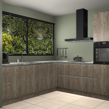 Cantaro eiken greeploze keuken IJsland 31067