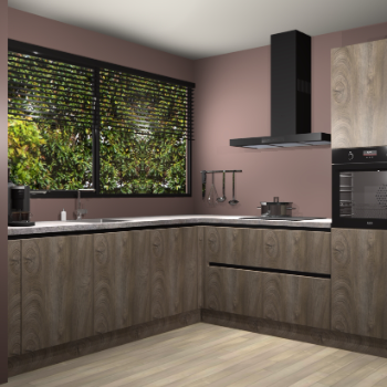 Cantaro eiken greeploze keuken IJsland 31076