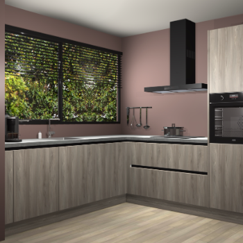 Vuren greeploze keuken IJsland 31248