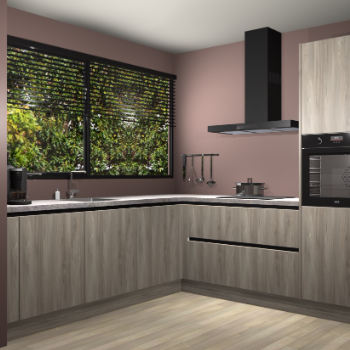 Vuren greeploze keuken IJsland 31266