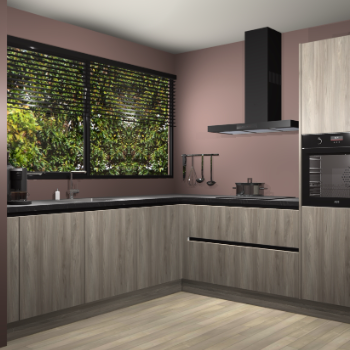 Vuren greeploze keuken IJsland 31272