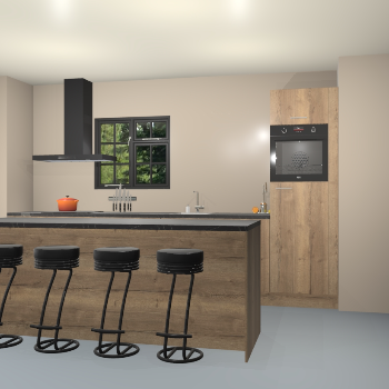 Chocolade eiken keuken Palau 31399