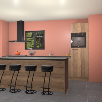 Chocolade eiken keuken Palau 31401