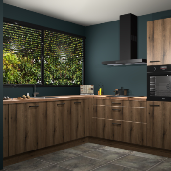 Gouden eiken keuken IJsland 31324