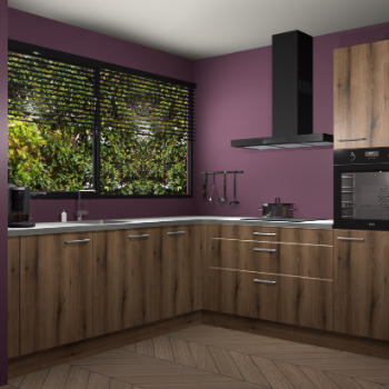 Gouden eiken keuken IJsland 31326