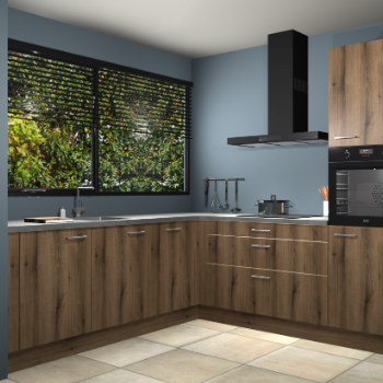 Gouden eiken keuken IJsland 31327