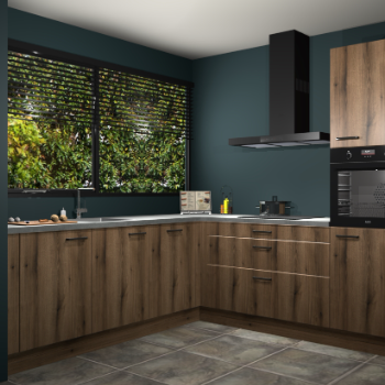 Gouden eiken keuken IJsland 31330