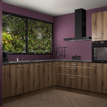 Gouden eiken keuken IJsland 31332