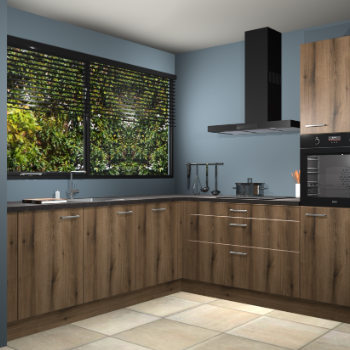 Gouden eiken keuken IJsland 31333