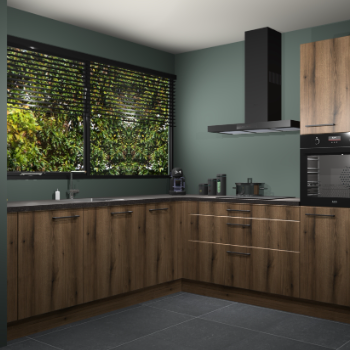 Gouden eiken keuken IJsland 31335