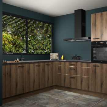 Gouden eiken keuken IJsland 31336