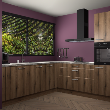 Gouden eiken keuken IJsland 31338