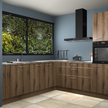 Gouden eiken keuken IJsland 31339