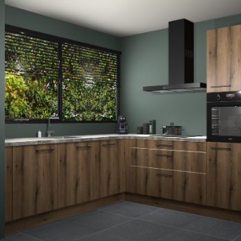 Gouden eiken keuken IJsland 31341