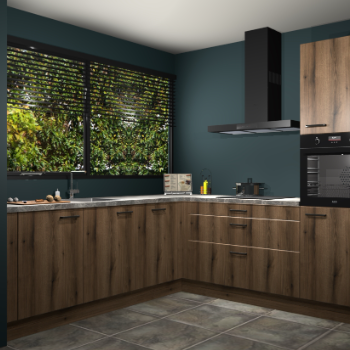 Gouden eiken keuken IJsland 31342