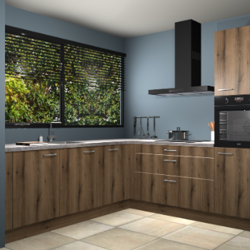 Gouden eiken keuken IJsland 31345