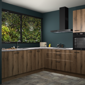 Gouden eiken keuken IJsland 31348