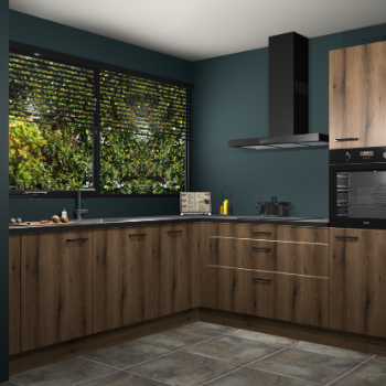 Gouden eiken keuken IJsland 31354