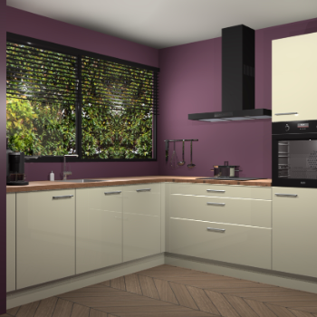 Magnolia hoogglans keuken IJsland 31453