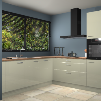 Magnolia hoogglans keuken IJsland 31454