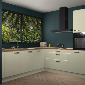 Magnolia hoogglans keuken IJsland 31457