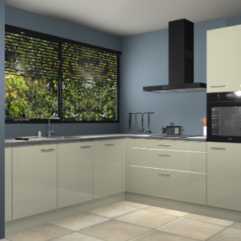 Magnolia hoogglans keuken IJsland 31460