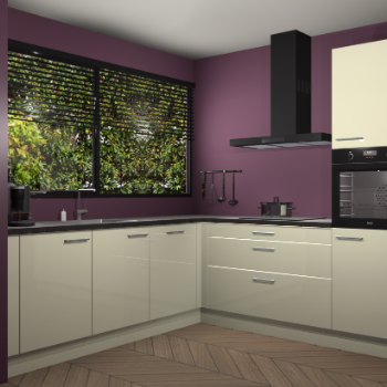 Magnolia hoogglans keuken IJsland 31465